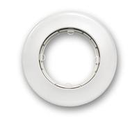 FONTINI - Plaque 1 poste porcelaine blanche DO LOW