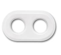 Fontini - Plaque Décorative Porcelaine Blanche 2 Postes
