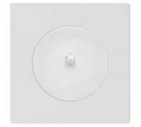 FONTINI - Va-et-vient Avec Manette Blanc Glossy - Plaque Simple Blanc