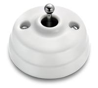 FONTINI - Va & Vient Porcelaine blanche Manette et vis chrome brillant DIMBLER