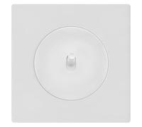 Fontini Vers et arrière blancs avec contrôle DOM brillant et plaque simple blanche - élégance simple et fonctionnalité pratique