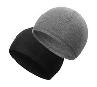 FonVan 2Pcs Casquettes Bonnets de Cyclisme, Bonnet Thermique d'hiver Skull Cap Doublure de Casque pour Hommes Femmes, Casquettes de Crâne Polaire, élastique Cyclisme Bonnet pour la Course, Moto, Ski