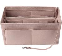 FonVan Organisateur de Sac à Main en Feutre pour Femmes, Petit Sac Organiseur avec Porte-clés, Femmes Organisateur de Voyage de sacs à main en feutre 2 en 1 avec fermeture éclair amovible