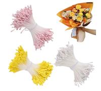 Fonyiunce 1050 Pièces Tiges de Fleurs Artificielles, Pistils De Fleurs À Double TêTe Faits Main, Pistil Fleur Loisir Creatif, AÉtamines Artificielles à Double Perles, pour La Décoration, I'artisanat