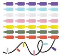 Fonyiunce 35 Pcs Étiquettes de Câble, Multicolores Etiquettes Inscriptibles, Étanche Résistant à la Déchirure, Etiquette cable Auto-adhésif Autocollant, pour la Gestion et l'identification des Câbles