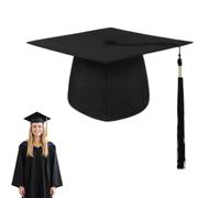 Fonyiunce Chapeau Diplômé, D'étudiant Bachelor | Forme Classique, Les Pompons Pendent en Douceur, Stables et Antidérapants à Porter, Pas Faciles à Déformer