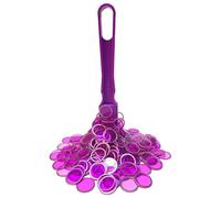 Fonyiunce Kit de Bingo Magnétique,1 Bâton Magnétique + 100 Jetons Loto,Jetons Magnétiques avec Stick,Jeu Éducatif pour Enfants et Accessoire Pratique de Stockage (Violet)