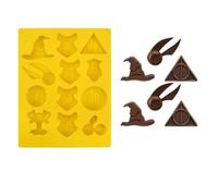 Fonyiunce Moule en Silicone, Moule à Chocolat de Potter, Wizard Moule de Cuisson en Silicone, Antiadhésif et Réutilisable, Moule à Bonbons et Chocolat, pour Gateau Biscuits Chocolat Cuisson DIY