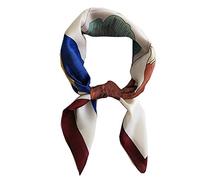 FONYVE Écharpe carrée en satin pour femme - 69,5 x 69,8 cm, Medium