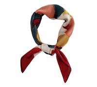 FONYVE Écharpe carrée en satin pour femme - 69,5 x 69,8 cm, Medium