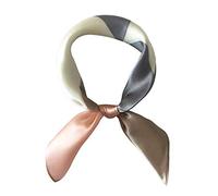 FONYVE Foulard carré 100% soie de mûrier, léger, 53 x 53 cm, Small