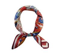 FONYVE Foulard carré 100% soie de mûrier, léger, 53 x 53 cm, Small