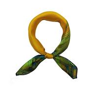 FONYVE Foulard carré 100% soie de mûrier, léger, 53 x 53 cm, Small