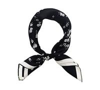 FONYVE Foulard carré 100% soie de mûrier, léger, 53 x 53 cm, Small