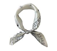 FONYVE Foulard carré 100% soie de mûrier, léger, 53 x 53 cm, Small