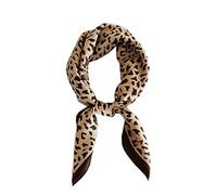 FONYVE Foulard carré en satin de soie pour femme 60 x 69,8 cm - - Medium