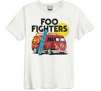 Foo Fighters Amplified Collection Camper Van Homme T-shirt crème XL 100% coton régulier