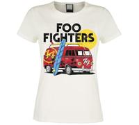Foo Fighters Amplified Collection - Van Femme T-Shirt Manches Courtes Blanc cassé