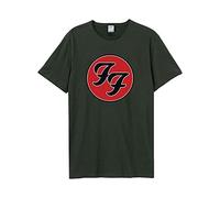 Amplified T-shirt unisexe Foo Fighters double logo gris foncé XL
