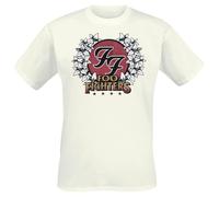 Foo Fighters in Your Honor Homme T-Shirt Manches Courtes Blanc 100% Coton Regular/Coupe Standard