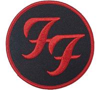 Foo Fighters Patch Circle Logo Officiel Embroidered Woven Iron On 105 X 45Mm Size One Size