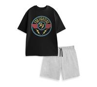 Foo Fighters Pyjama à Manches Courtes et col Ras du Cou pour Homme | Pyjama Style Groupe de Musique | Vêtements de Nuit Confortables pour se détendre à la Maison