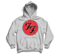 Foo Fighters Sweat à Capuche FF Band Logo Officiel pour Homme Gris, Gris, XL