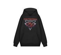 Foo Fighters Sweat-Shirt à Capuche avec Logo du Groupe | Tee-Shirt Graphique Noir Classique à Manches Longues | Marchandise Musicale de Poche Avant pour Adultes Unisexes