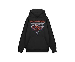 Foo Fighters Sweat-Shirt à Capuche avec Logo du Groupe | Tee-Shirt Graphique Noir Classique à Manches Longues | Marchandise Musicale de Poche Avant pour Adultes Unisexes