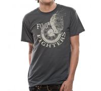 Foo Fighters - T-Shirt Homme Gris Foo Fighters "Wings" (Taille L)