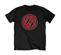 Foo Fighters - T-Shirt # L Unisex Black # FF Logo [Import]