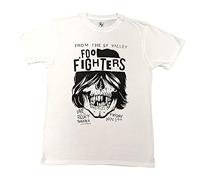 Foo Fighters T Shirt Roxy Flyer Band Logo Nouveau Officiel Unisex Blanc Size S