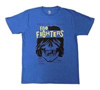 Foo Fighters T Shirt Roxy Flyer Band Logo Nouveau Officiel Unisex Bleu Size M