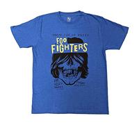 Foo Fighters T Shirt Roxy Flyer Band Logo Nouveau Officiel Unisex Bleu Size S