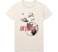 Foo Fighters - "UFO Planes" T-Shirt pour homme/femme unie RO1418 (XL) (Naturel)