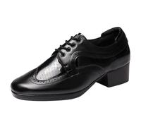 Fooceoute Homme Dances Sneakers,Chaussures Danse Hommes Adultes,Chaussures D'EntraîNement Salsa Tango pour Hommes,Stabilité Et Flexibilité,Convient pour FêTes,SoiréEs,Mariages