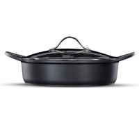 food appeal Black Marble cocotte profonde, faitout, casserole à induction, 28cm, 4,1l avec couvercle en verre | revêtement anti-adhérent | design en marbre noir | pour cuisinière à gaz, cuisinière à i