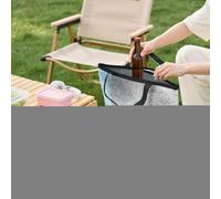 Food Bag - Aluminum, 13.98x9.65x5.51in Thermal Picnic Pouch Reusable Insulated Design | Waterproof And Leakproof Lunch Tote Food Storage, Portable Cooler Bag For School, Office, Picnic, Camping, Beach