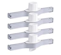 Food Bag Clips, 4 Pieces Reusable Leak Proof Kitchen Sealing Clips | Food Chip Bag Clips for Bread Snacks Storage, Kitchen Refrigerator Home Office Locker Organisation