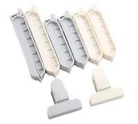 Food Bag Clips, Snack Sealing Set, 8 Piece Closure Pack, Strong Grip Chip Clips, Multi Use Storage Clips for Kitchen, Pantry, Travel, Leftovers, Everyday Organization