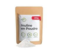 Food Bites Inuline à Chaîne Longue 250g - Inuline de Chicorée en Poudre 100% Pure - Fibre Prébiotique Végane et Sans Gluten - Fibre Alimentaire