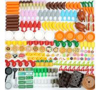Food City Friends Accessoires Ensembles de blocs de construction Restaurant Fruits Comida Fromage Cuisine Pizza Crème glacée Pique-nique Donuts Briques de Sushi Pièces en vrac Jouets
