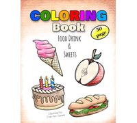 Food, Drink & Sweets Coloring Book
