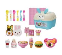 Food Feeding Role Play Toy - Educational Pretend Play Food Playset - Simulation Feeding Toy - for Little Girls Kids Birthday Home Nursery Kindergarten Classroom Daycare Center