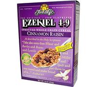 Food for Life, Ezekiel 4:9, Sprouted Whole Grain Cereal, Cinnamon Raisin, 16 oz (454 g)