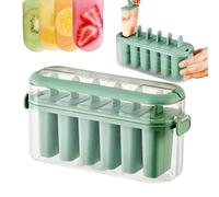 Food Grade Ice Cream Molds, 6-Cavity Easy Release Set, 9.21 Inches Ice Cream Molds with Sticks, Sturdy Treat Mold, Pop Mold with Soft Design, Freezer Accessory for Kitchen