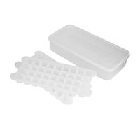 Food Grade Ice Cube Tray with Storage Box | 72/144 Grids for DIY Cocktails/Coffee/Fruits | Leak - Proof Lid & Stackable Design | PP Material Without BPA (1.7L ice box with 2 layers and 72