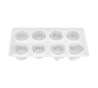 Food Grade Jelly Form | 8 Patterns DIY Baking Tools for Pudding/Chocolate/Ice Cream | Reusable PP Confectionery Forms Easy Demolding