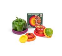 Food Huggers Set de 5 pièces réutilisables en silicone alimentaire Savers breveté produit Lot de 5 - hugger mini banane exclusive. récolte d'automne