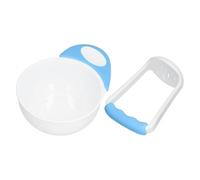 Food Mash Bowl - Manual Vegetable Puree Maker, Soft Fruit Grinding Tool, Ergonomic Long Handle Prep, Non-Slip Feeding Base, BPA Free Steaming Dish, Healthy Meal Organizer | For